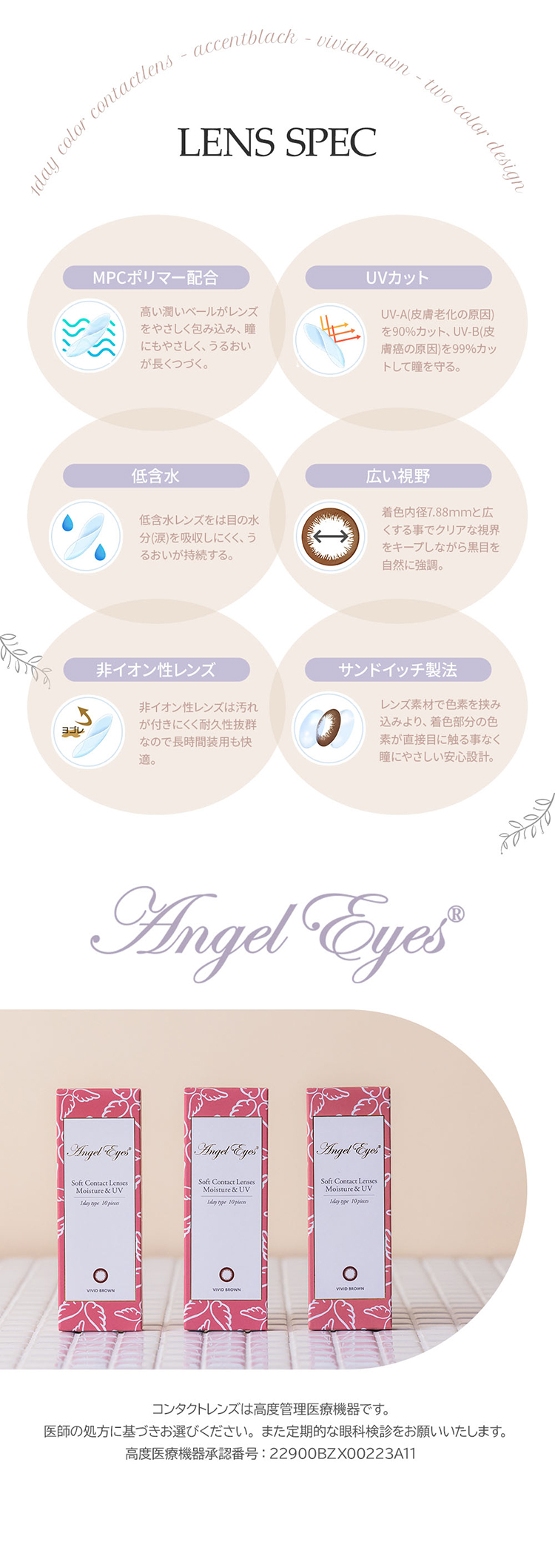 無名のAngel Eyes 1day UVMoist (エンジェルアイズワンデーUVモイスト)