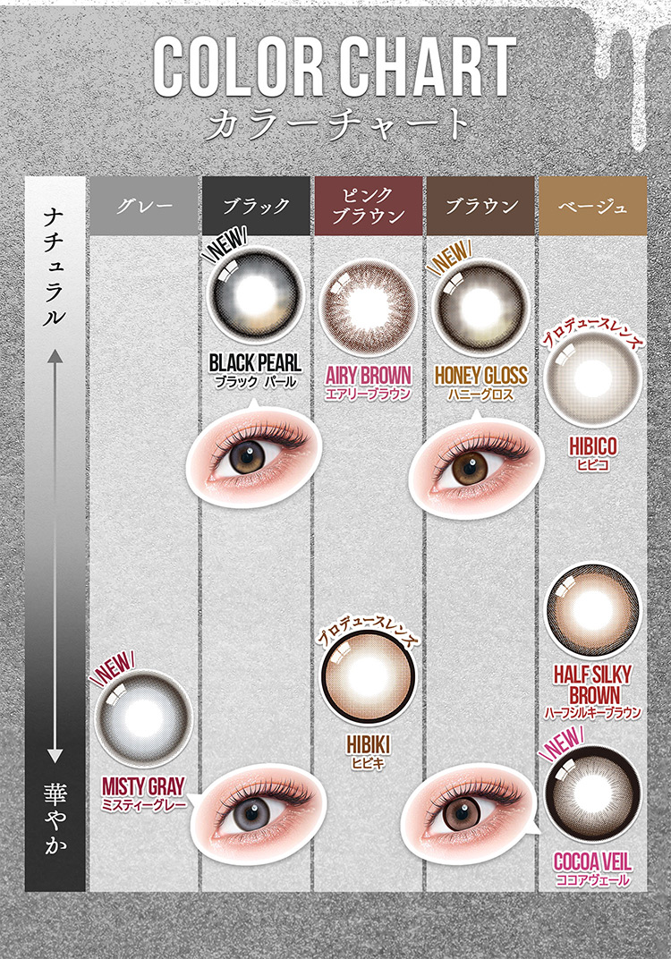 カラーズマンスリー全色カラーチャート