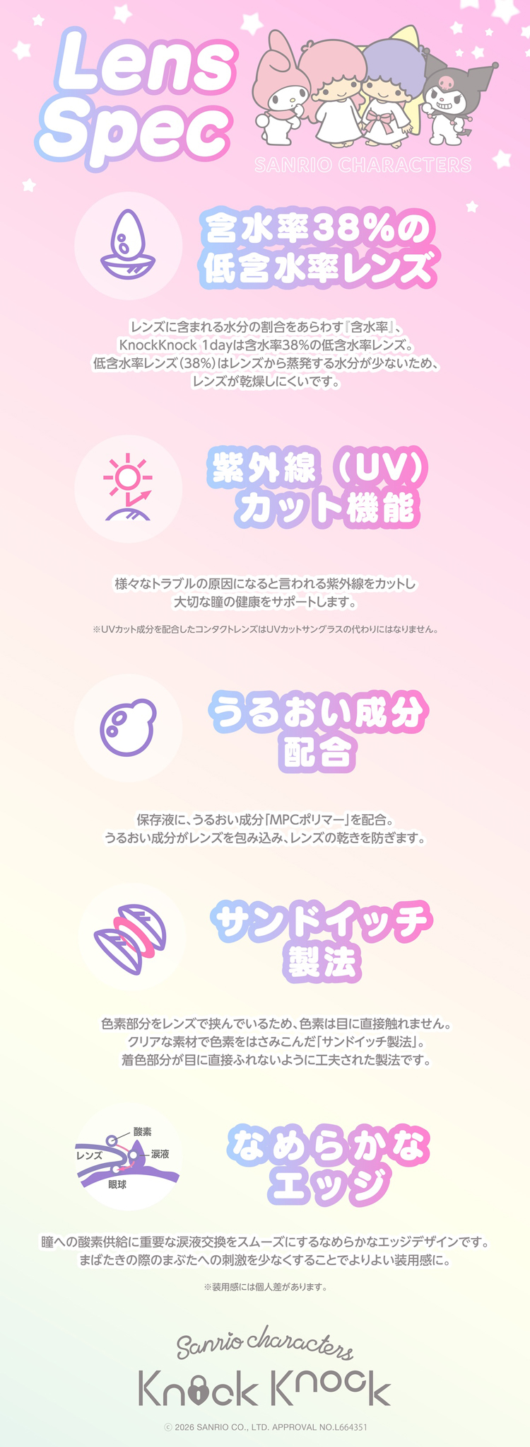 最初の一歩は瞳から こっそり好印象カラコンKnockKnock1DAY×Sanrio(ノックノックワンデー×サンリオ)
