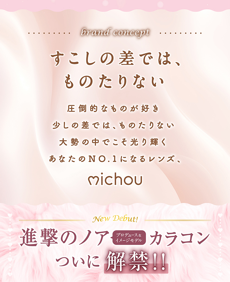 すこしの差ではものたりない。あなたのNO.1になるレンズ