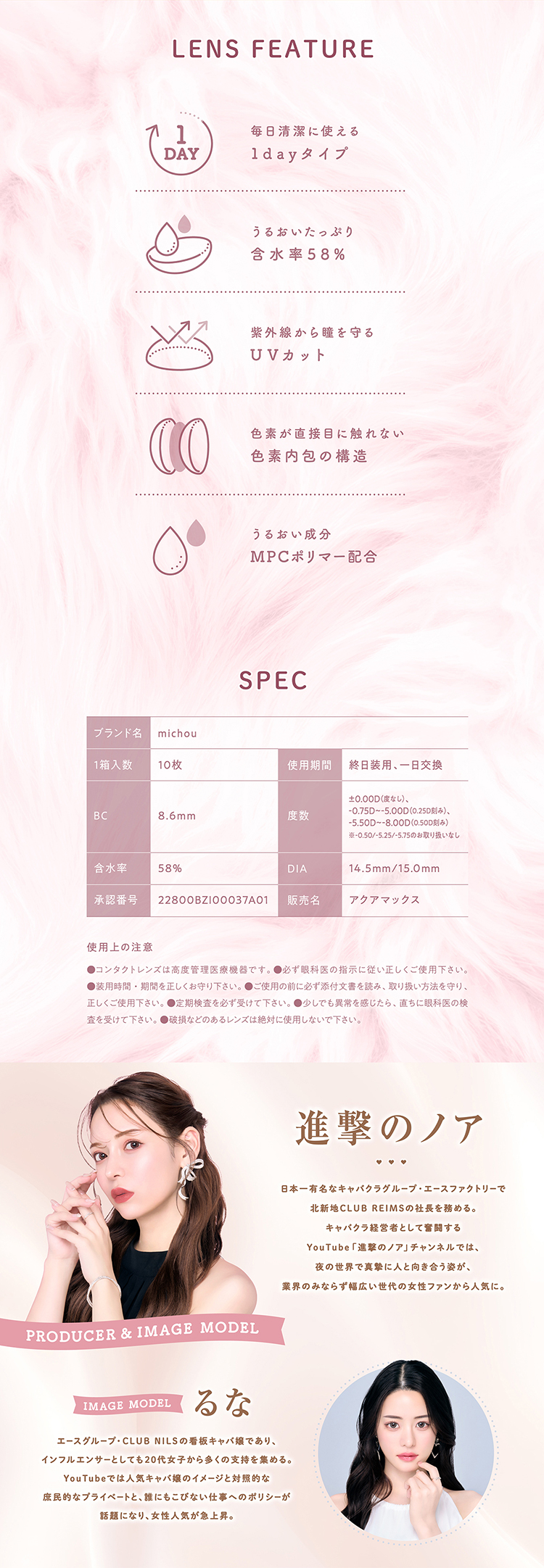 ミシューのこだわりレンズスペック