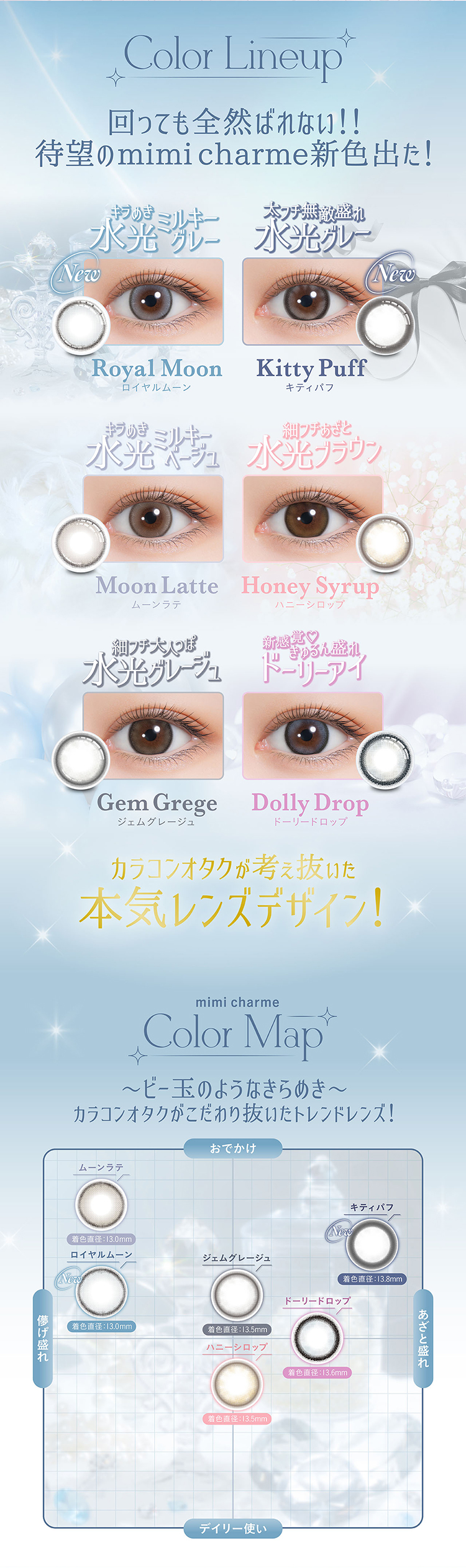 ミミシャルムのこだわりレンズスペック