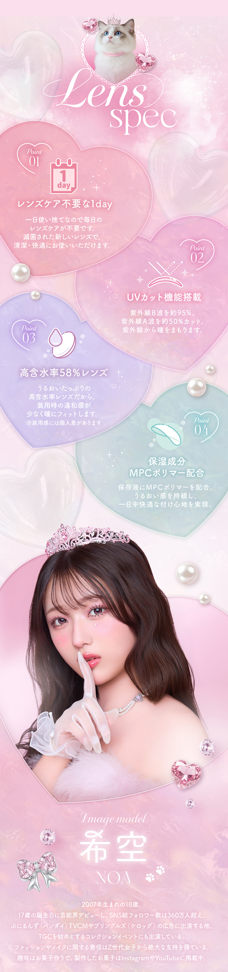 プリンキスワンデーのこだわりレンズスペック
