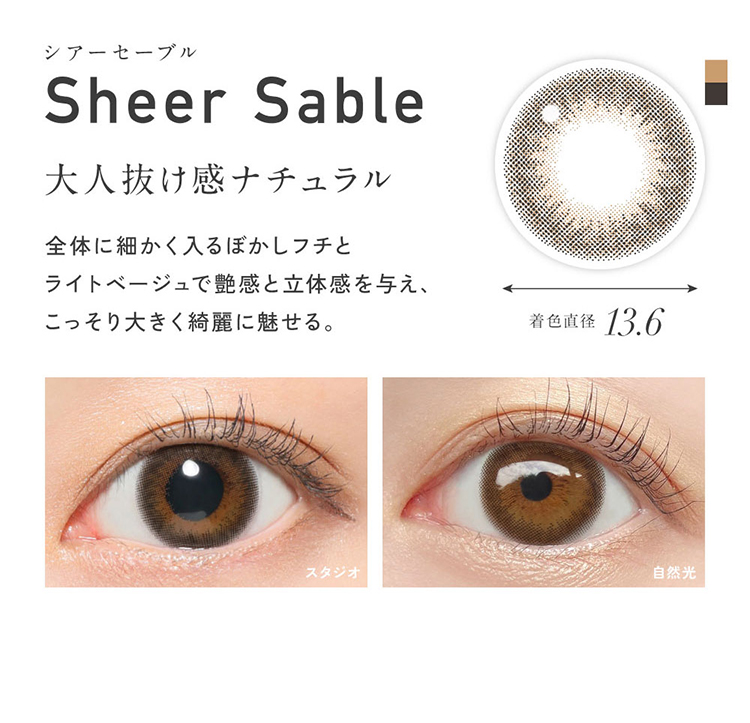 レヴィアマンスリーカラーシリーズ「シアーセーブル」