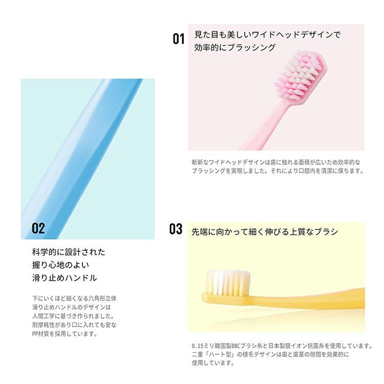 ユーキウイ【マカロンワイドウルトラクリーンマグネティック 歯ブラシ